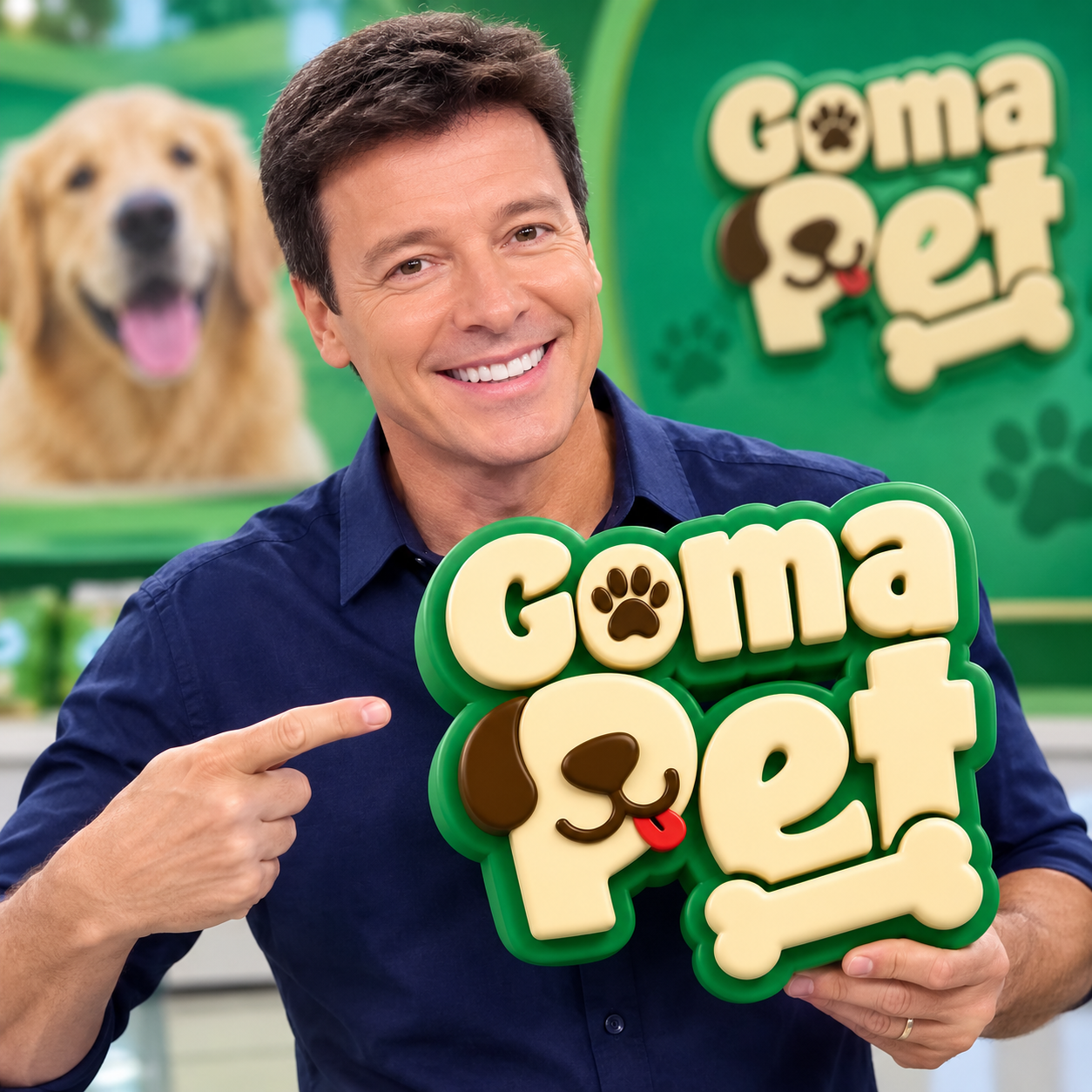 Rodrigo Faro com GomaPet